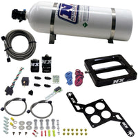 Thumbnail for Nitrous Express 4500 RNC Conventional Nitrous Plate Kit w/.375in Solenoid w/15lb Bottle
