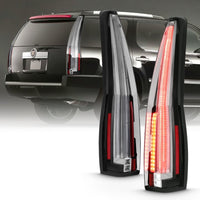 Thumbnail for ANZO 2007-2014 Cadillac Escalade Led Taillights Red/Clear
