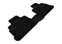 Thumbnail for 3D MAXpider 2007-2013 Jeep Wrangler JK Unlimited Kagu 2nd Row Floormats - Black