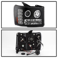 Thumbnail for Spyder GMC Sierra 1500/GMC Sierra Denali 08-13 Projector LED Halo- LED Blk PRO-YD-GS07-HL-BK
