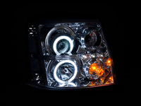 Thumbnail for ANZO 2003-2006 Cadillac Escalade Projector Headlights w/ Halo Chrome (CCFL) (HID Compatible)