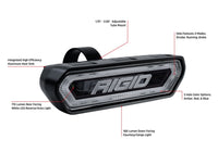 Thumbnail for Rigid Industries Chase Tail Light Kit w/ Mounting Bracket - Blue