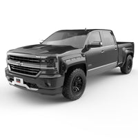 Thumbnail for EGR 14+ Chev Silverado 6-8ft Bed Bolt-On Look Color Match Fender Flares - Set - Black