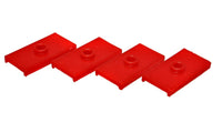 Thumbnail for Energy Suspension 62-80 MG MGB Red Rear Leaf Spring Pad Set