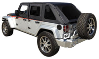 Thumbnail for Rampage 2007-2018 Jeep Wrangler(JK) Unlimited Frameless Soft Top Kit - Black Diamond