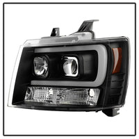 Thumbnail for Spyder 07-14 Chevy Suburban/1500/2500/Tahoe V2 Projector Headlights Blk PRO-YD-CSUB07V2-DRL-BK