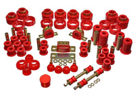 Thumbnail for Energy Suspension 88-98 Chevy/GMC 2WD 1/2, 3/4, 1 Ton PickUp Red Hyper-flex Master Bushing Set