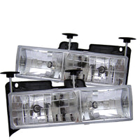 Thumbnail for Spyder Chevy C/K Series 1500/2500 88-99/Chevy Tahoe 95-99Crystal Glass Headlights Chrm HD-YD-CCK88-C