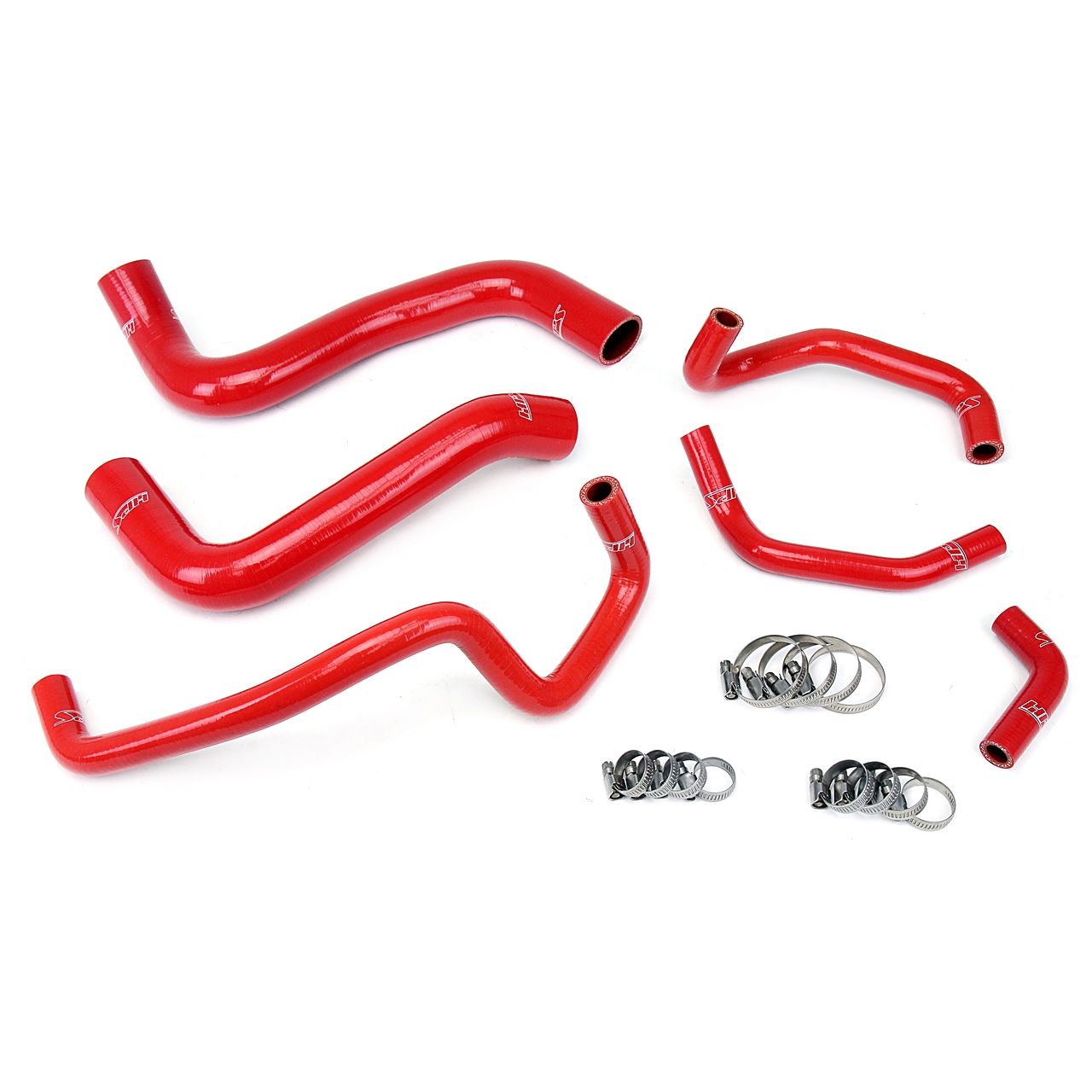 HPS Red Reinforced Silicone Radiator Hose + Heater Hose Kit Coolant for Lexus 03-09 GX470 4.7L V8 Left Hand Drive