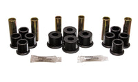 Thumbnail for Energy Suspension 8/81-96 Ford F100/F150 2WD Black Rear Leaf Spring Bushing Set
