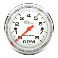 Thumbnail for Autometer Pro-Cycle Gauge Tach 2 5/8in 8K Rpm 2&4 Cylinder White