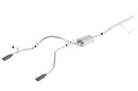 Thumbnail for Borla 14 Silv/Sierra C/B Exh ATAK 1500 5.3L V8 AT/MT 2&4WD Ext Cab (78.7) WB - Black Chrome