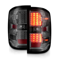 Thumbnail for ANZO 15-19 Chevy Silverado 2500HD/3500HD (Halgn Only) LED Tail Lights w/Smoke Light Bar & Clear Lens