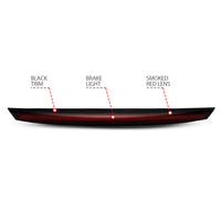 Thumbnail for ANZO 2007-2014 Chevrolet Suburban 1500 LED 3rd Brake Light Black Housing Smoke Lens w/ Spoiler 1pc