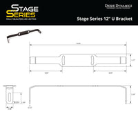 Thumbnail for Diode Dynamics Stage Series 12 In U Bracket (Pair)