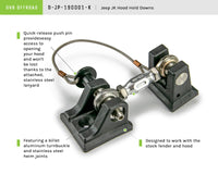 Thumbnail for DV8 Offroad 2007-2018 Jeep JK Hood Hold Downs