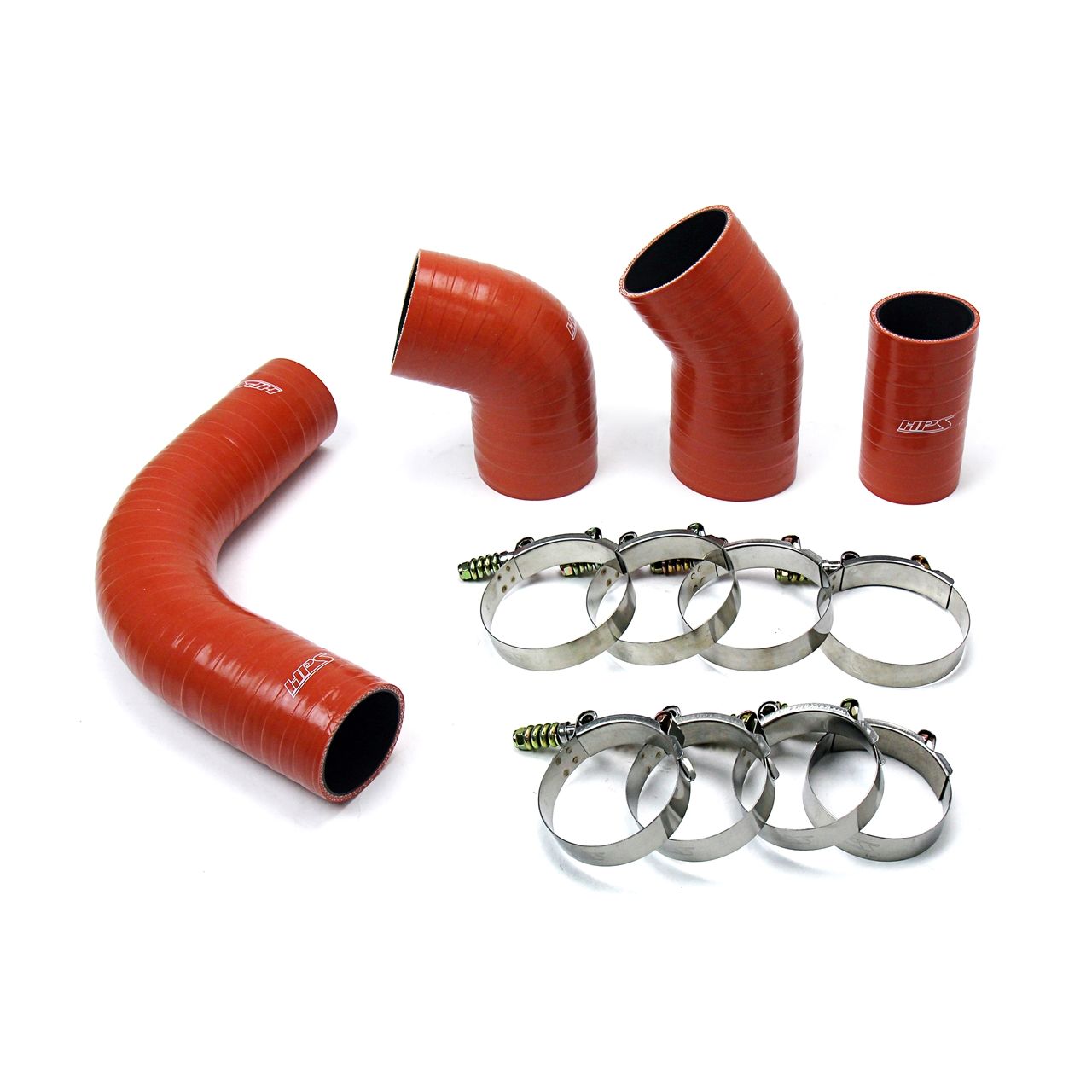 HPS High Temp Aramid Reinforced Silicone Intercooler Hose Boots Kit for Chevy 2002-2004 Silverado 2500 HD 6.6L Duramax LB7 Diesel