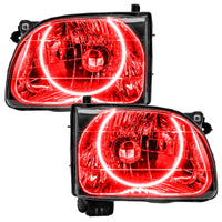 Thumbnail for Oracle Lighting 01-04 Toyota Tacoma Pre-Assembled LED Halo Headlights -Red SEE WARRANTY