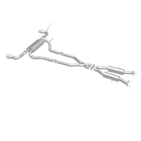 Thumbnail for MagnaFlow Cat-Back SS 2.5in Dual Split Rear 4in Black Tip 11-16 Jeep Grand Cherokee 5.7L V8/3.6L V6