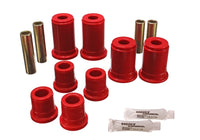 Thumbnail for Energy Suspension 92-94 K-5 Blazer / 92-99 Denali/Suburban/Yukon Red Front Control Arm Bushing Set