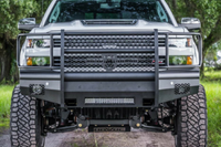 Thumbnail for Road Armor 15-19 Chevy 2500 Vaquero Front Bumper Full Guard - Tex Blk