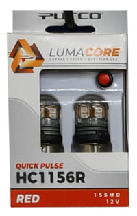 Thumbnail for Putco LumaCore 1156 Red - Pair (x3 Strobe w/ Bright Stop)