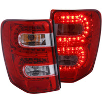Thumbnail for ANZO 1999-2004 Jeep Grand Cherokee LED Taillights Red/Clear