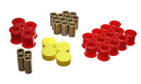 Thumbnail for Energy Suspension 89-94 Nissan 240SX (S13) Red Rear Control Arm Bushing Set