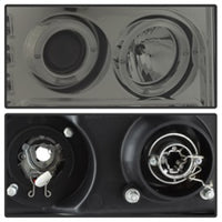 Thumbnail for Spyder GMC Sierra 1500/2500/3500 07-13 Projector Headlights LED Halo- LED Smoke PRO-YD-GS07-HL-SM