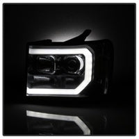 Thumbnail for Spyder GMC Sierra 1500/2500/3500 07-13 V2 Projector Headlights - Smoke PRO-YD-GS07V2-LBDRL-SM