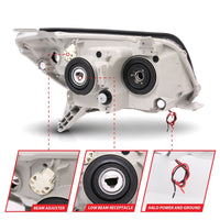 Thumbnail for ANZO 2006-2009 Toyota 4Runner Projector Headlights w/ Halo Black