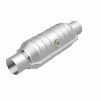 Thumbnail for MagnaFlow Conv Univ 2.25in Inlet/Outlet Center/Center Round 11in Body L x 5.125in W x 15in Overall L