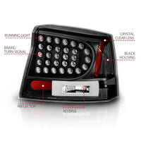 Thumbnail for ANZO 2006-2008 Dodge Charger LED Taillights Black