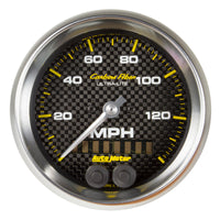 Thumbnail for Autometer Ultra-Lite Carbon Fiber 3-3/8in 140 MPH In-Dash Full Sweep GPS Speedometer
