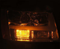 Thumbnail for AlphaRex 07-14 Chevrolet Tahoe/Suburban LUXX-Series LED Projector headlights Black w/ DRL/Sequential