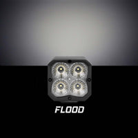 Thumbnail for XK Glow XKchrome 20w LED Cube Light w/ RGB Accent Light - Flood Beam