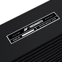 Thumbnail for Mishimoto Heavy-Duty Oil Cooler - 17in. Same-Side Outlets - Black