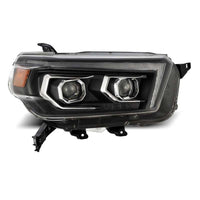 Thumbnail for AlphaRex 10-13 Toyota 4Runner LUXX LED Proj Headlights Plank Style Black w/Seq Signal/DRL