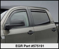 Thumbnail for EGR 07+ Toyota Tundra Crewmax In-Channel Window Visors - Set of 4 (575191)
