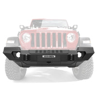 Thumbnail for Go Rhino 07-20 Jeep Wrangler JL/JLU/JK/JKU/Gladiator JT Trailline Front Full Width Bumper