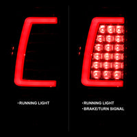 Thumbnail for ANZO 2003-2006 Chevy Silverado 1500 LED Taillights Plank Style Chrome With Red/Clear Lens
