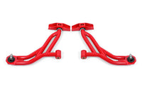 Thumbnail for BMR 10-14 Ford Mustang Non-Adj. Lower A-Arms Delrin/Rod End w/ 19mm Tall Ball Joint - Red