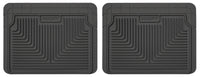 Thumbnail for Husky Liners 12-13 Dodge Ram/88-09 Toyota 4Runner Heavy Duty Black 2nd Row Floor Mats