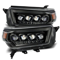 Thumbnail for AlphaRex 10-13 Toyota 4Runner NOVA LED Proj Headlights Plank Style Alpha Black w/Seq Signal/DRL