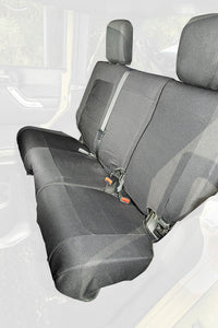 Thumbnail for Rugged Ridge E-Ballistic Seat Cover Rear Black 07-10 JK 4Dr