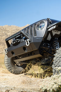 Thumbnail for DV8 Offroad 18-23 Jeep Wrangler JL/JT Front Bumper Sway-Bar Disconnect Motor Skid Plate