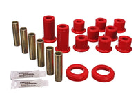 Thumbnail for Energy Suspension 82-04 GM S-10/S-15 Pickup 2WD / 82-04 S-10 Blazer Red Rear Leaf Spring Bushing Set