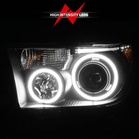 Thumbnail for ANZO 2007-2013 Toyota Tundra Projector Headlights w/ Halo Black (CCFL)