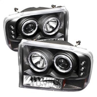 Thumbnail for Spyder Ford F250 Super Duty 99-04 Projector Version 2 LED Halo LED Blk PRO-YD-FF25099-1P-G2-BK
