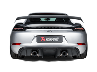 Thumbnail for Akrapovic 2020+ Porsche Cayman GT4 (718) Slip-On Race Line (Titanium) (Req Tips / Option 2)